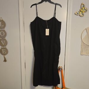 a new day Black Strapless Dress